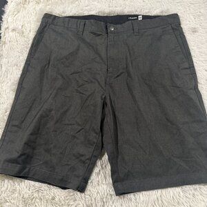 Volcom mens gray skater shorts 40 cotton blend chill urban